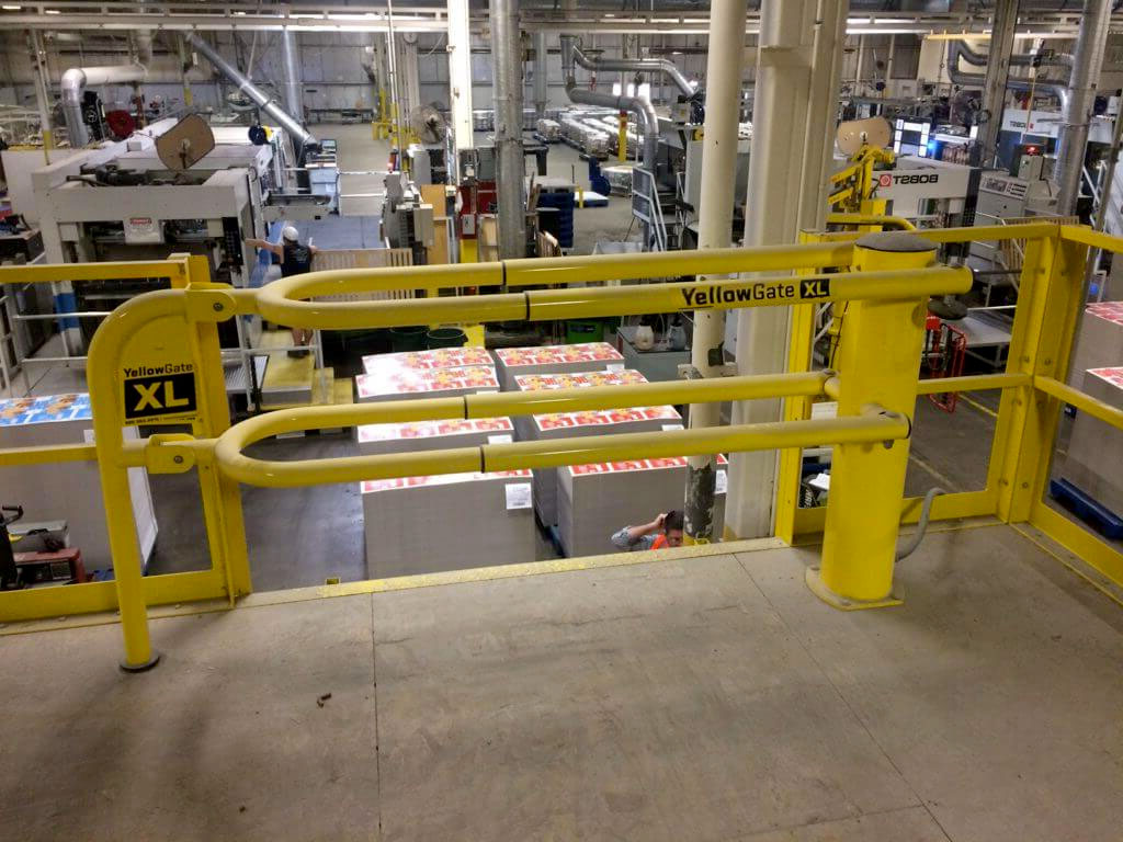 mezzanine safety gate installation